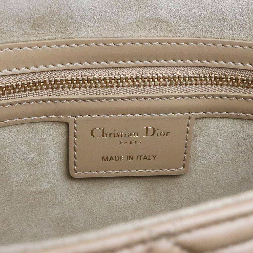 Dior Cannage Beige Shoulder CAMP Messenger Christian Leather Bag Tan Calfskin - Picture 10 of 12